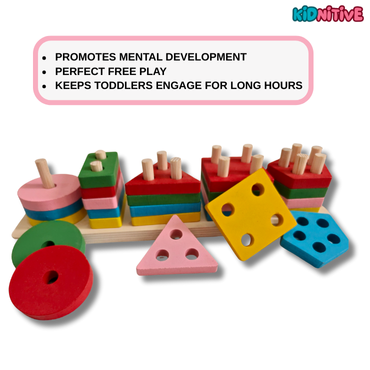 Wooden Color & Shape Sorting