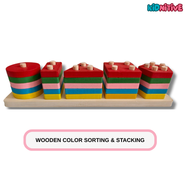 Wooden Color & Shape Sorting