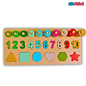 Number, Colors & Shapes - 3 in 1 Activity Board