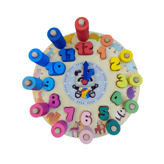 Wooden 3 IN 1 - Number Learning Clock