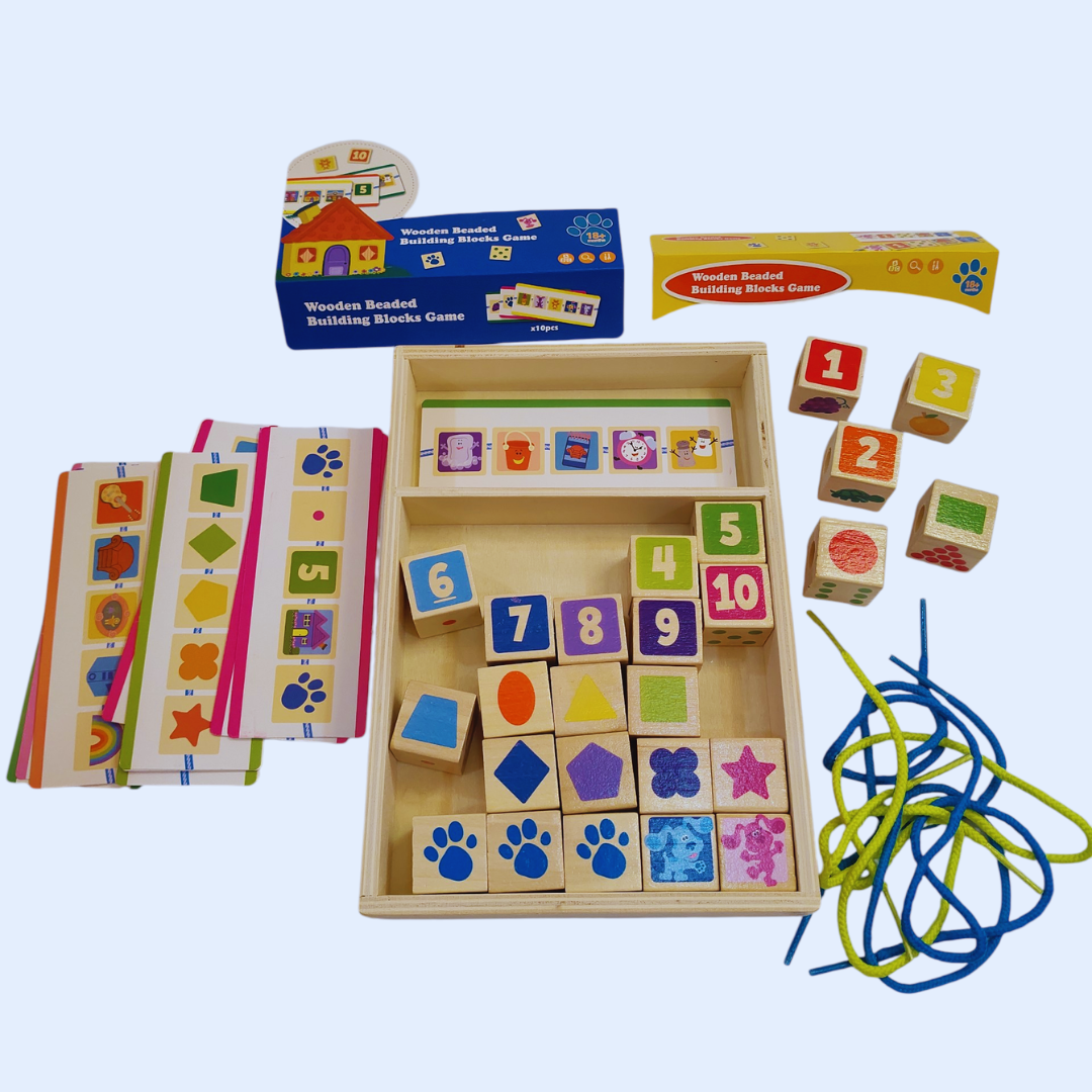 Wooden Lacing & Sequencing toy