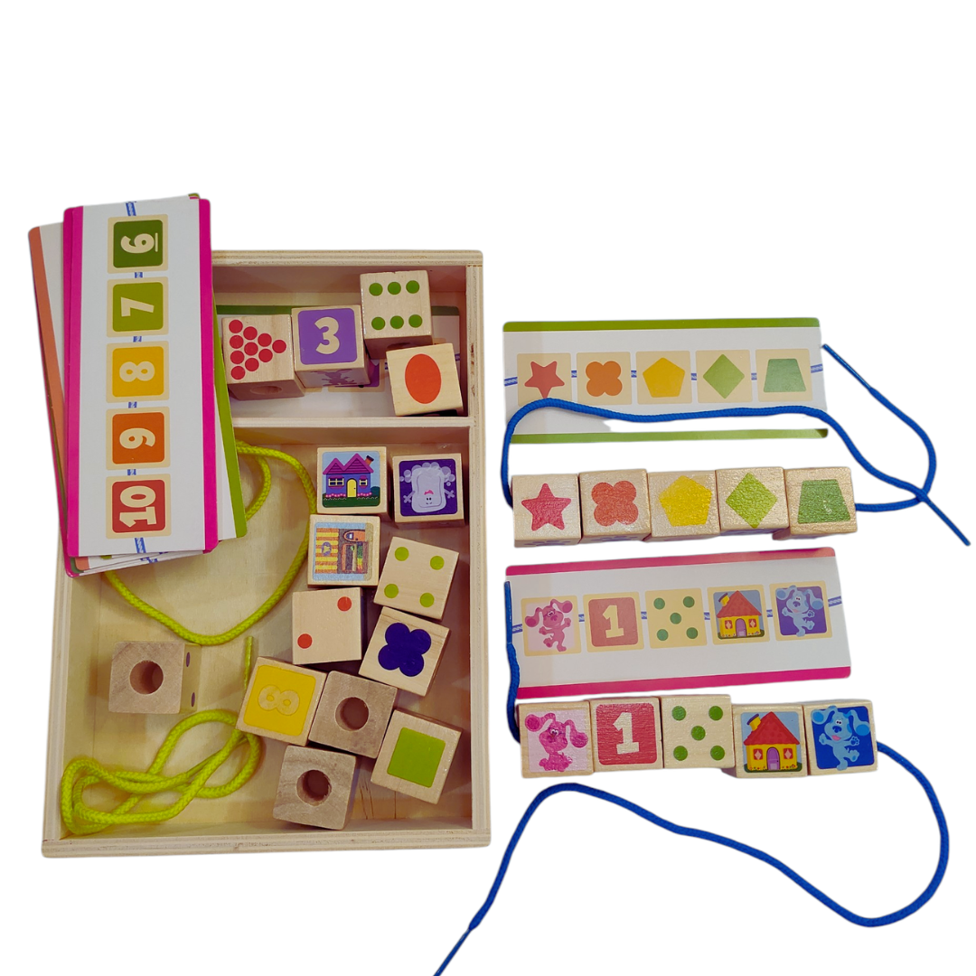 Wooden Lacing & Sequencing toy
