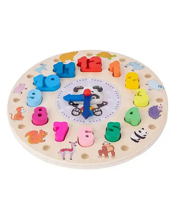 Wooden 3 IN 1 - Number Learning Clock