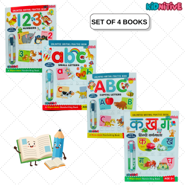 WIPE & CLEAN BOOKS SET OF 4