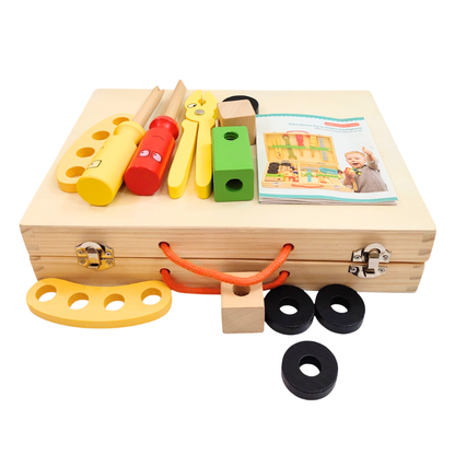 Wooden Tool Kit Construction Set – Build, Learn & Pretend Play