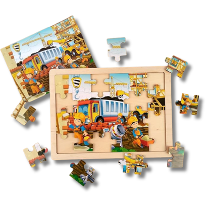 Wooden Construction Site Jigsaw Puzzle