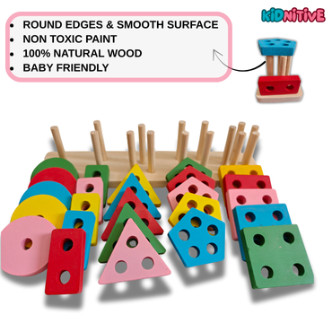 Wooden Color & Shape Sorting