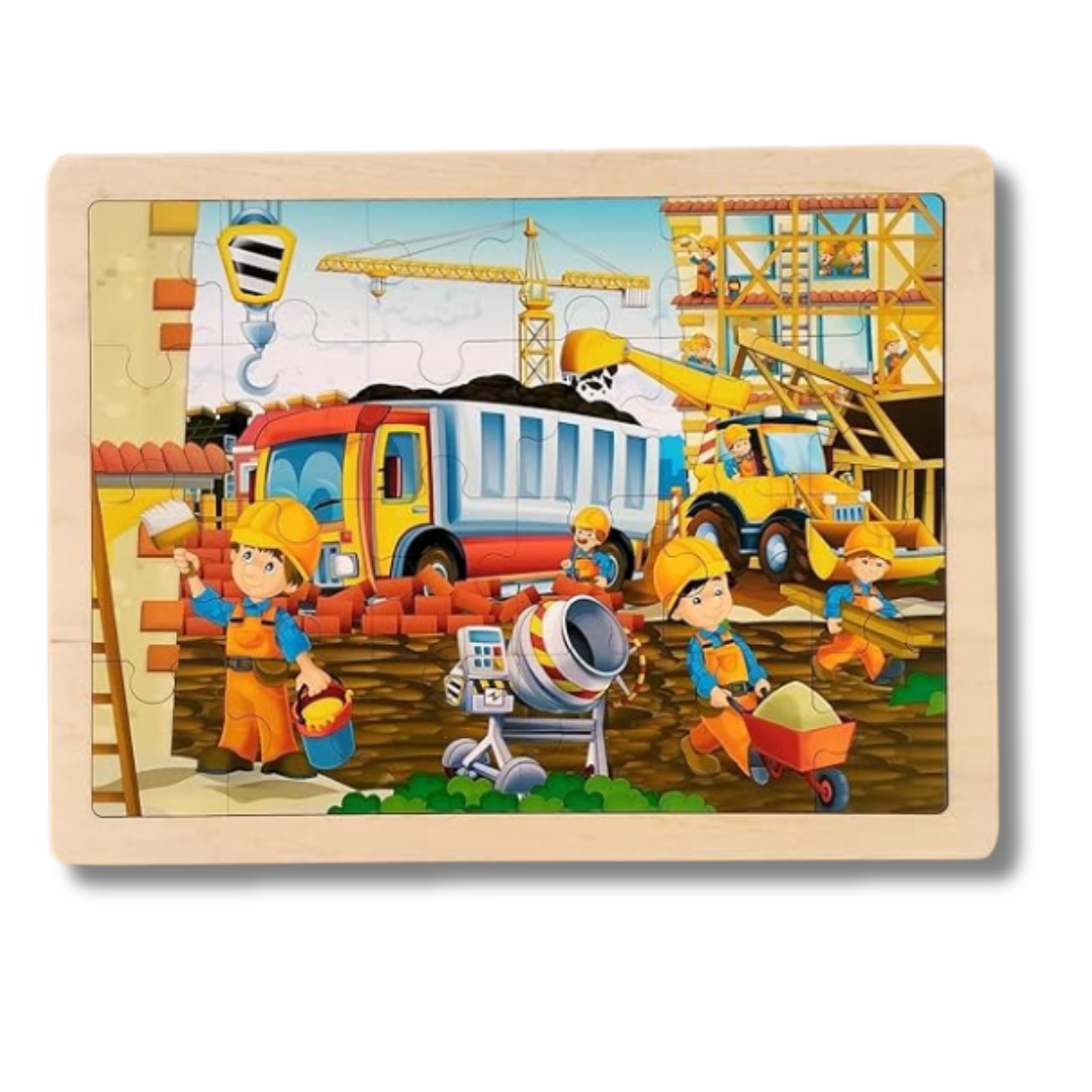 Wooden Construction Site Jigsaw Puzzle