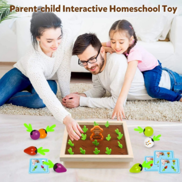 WOODEN VEGETABLE GARDEN MEMORY GAME
