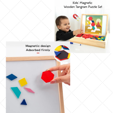 3D Magnetic Tangram Puzzle