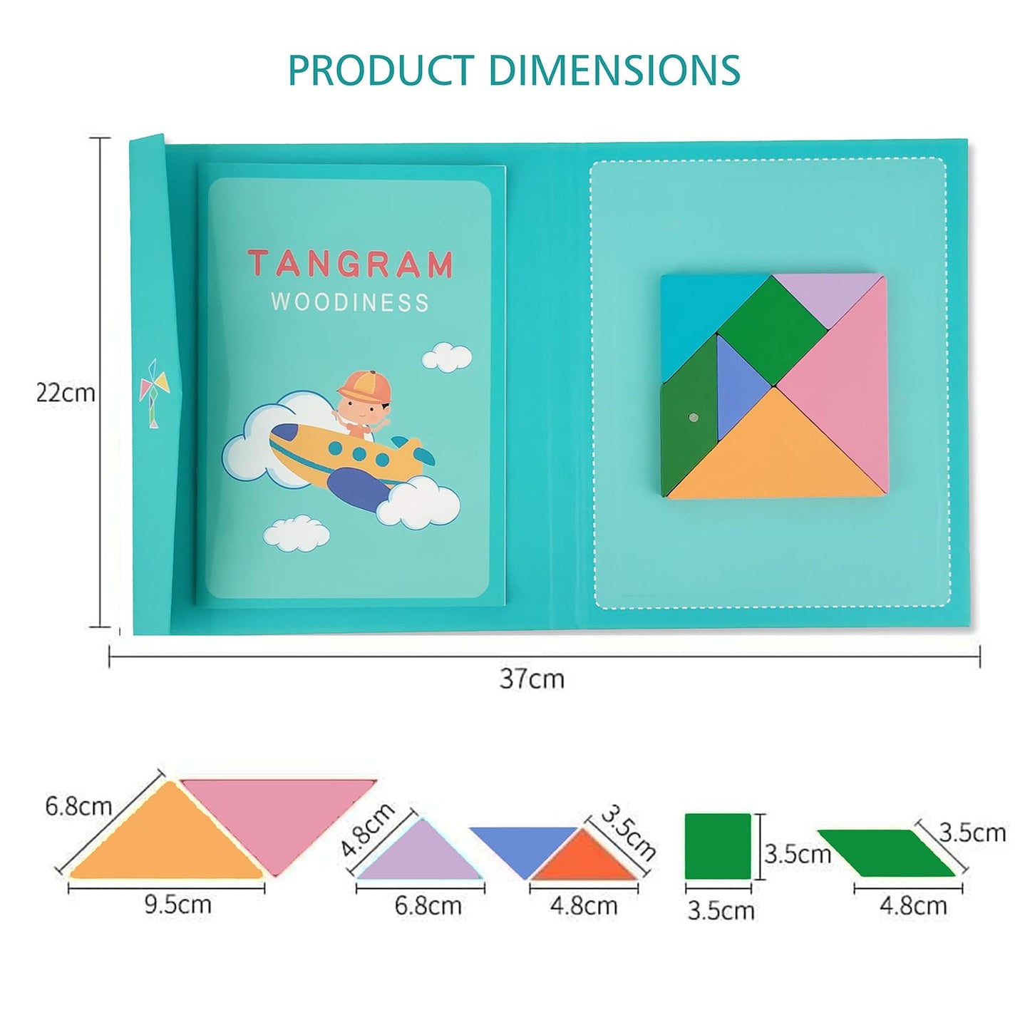 Magnetic Tangram Puzzle Book