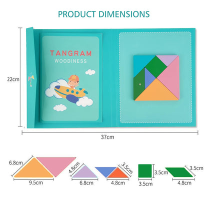 Magnetic Tangram Puzzle Book