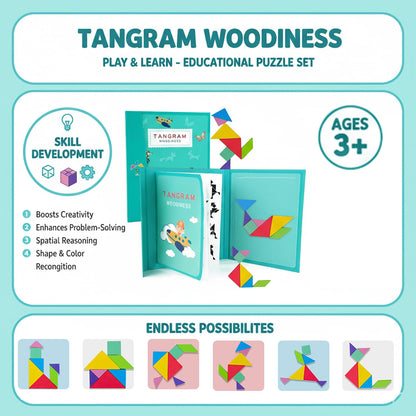 Magnetic Tangram Puzzle Book