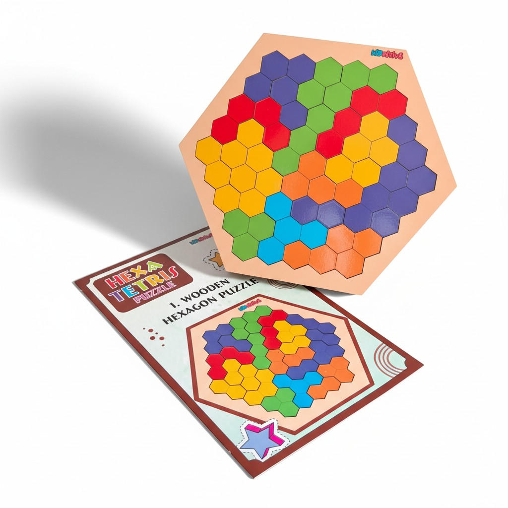 Chess Board & 2 in 1 Hexa Tetris Puzzle