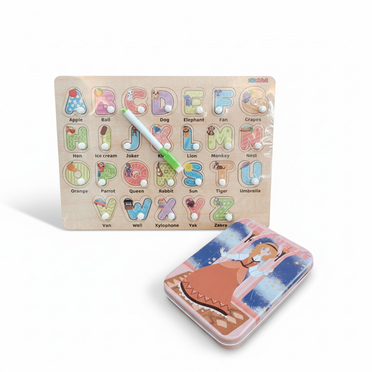 ABCD & Metal Box Princess Puzzle