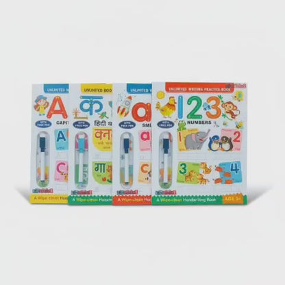 WIPE & CLEAN BOOKS SET OF 4